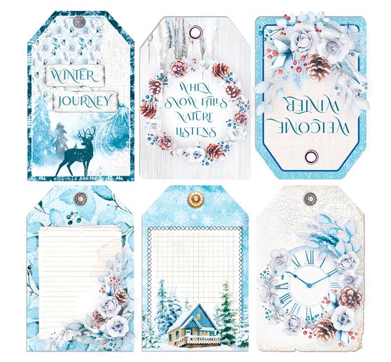 Papier vitrail à motifs « Winter Journey »