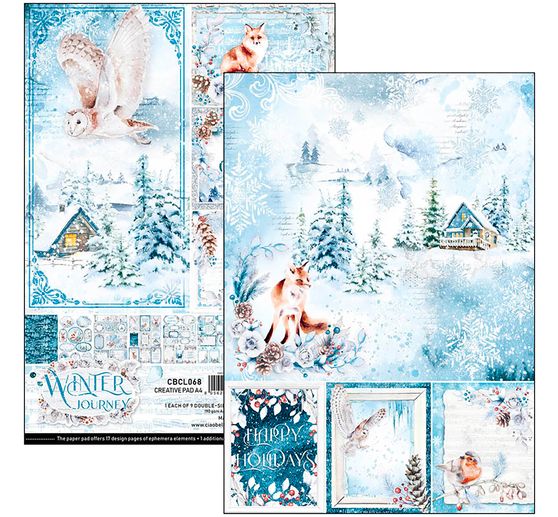 Paper set "Winter Journey"