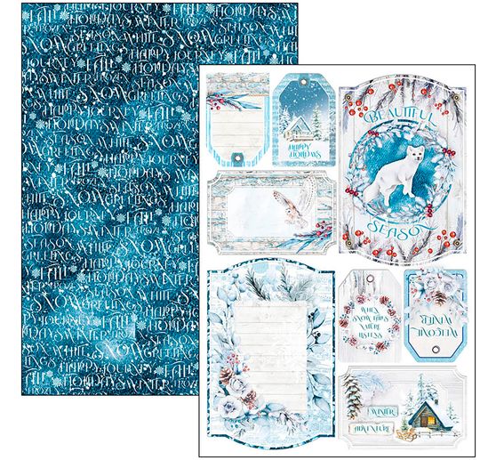 Paper set "Winter Journey"