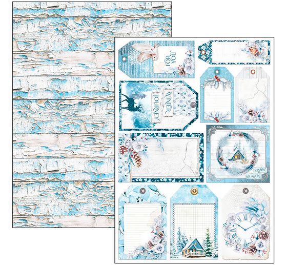 Paper set "Winter Journey"