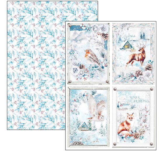 Paper set "Winter Journey"