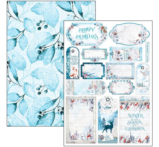 Paper set "Winter Journey"
