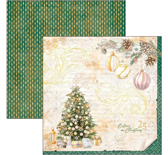 Papier scrapbooking « Sparkling Christmas »