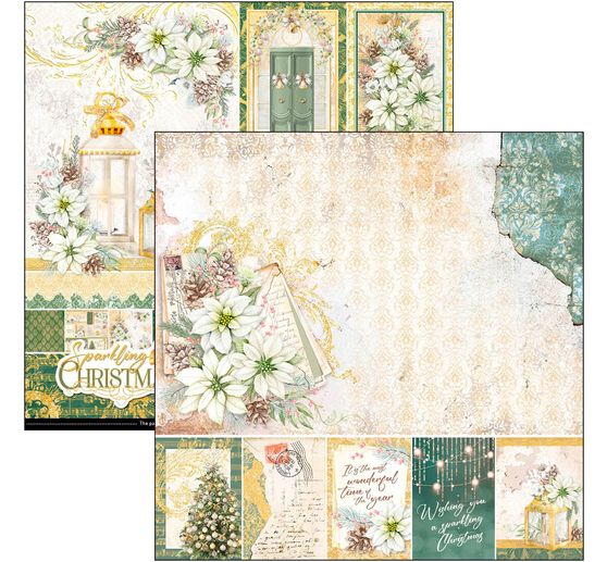Papier scrapbooking « Sparkling Christmas »