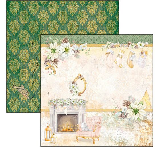 Papier scrapbooking « Sparkling Christmas »