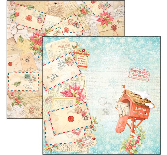 Papier de scrapbooking « Dear Santa »