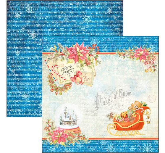 Papier de scrapbooking « Dear Santa »