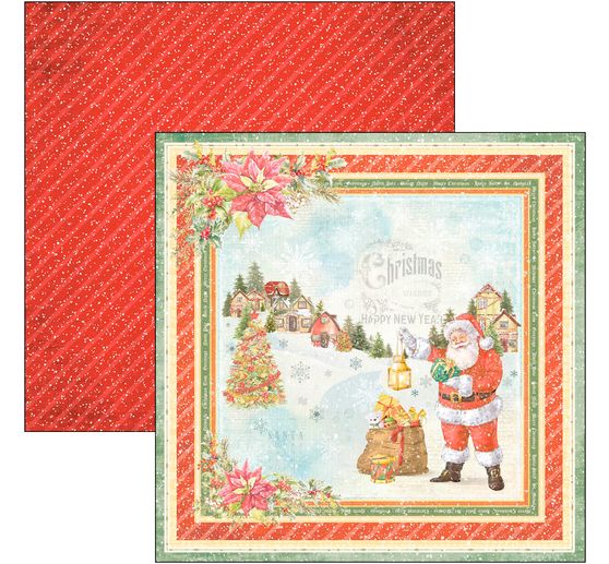 Papier de scrapbooking « Dear Santa »