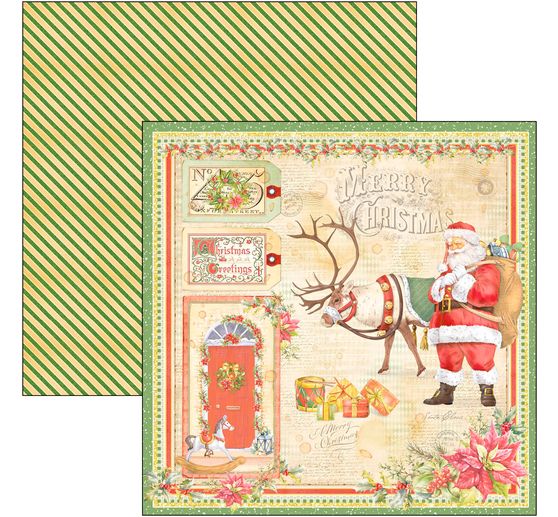 Papier de scrapbooking « Dear Santa »