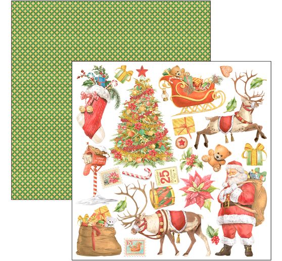 Papier de scrapbooking « Dear Santa »