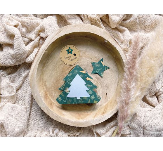 Papier cartonné vintage « Sapins »