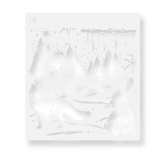 Pochoir "Nordic landscape"