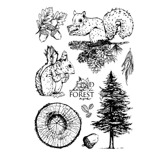 Silicone stamp "Into the Wild", Spirit of the Forest