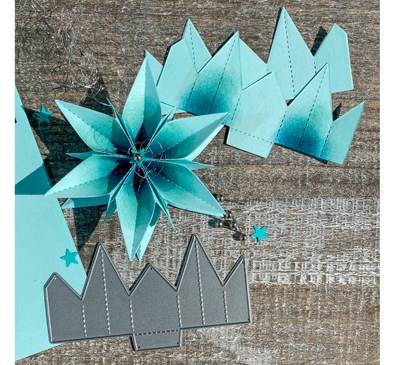 Punching template folding star "Large"