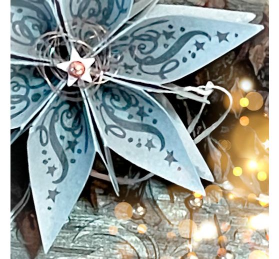 Tampons en silicone pour étoile en papier grand modèle « Christmas »