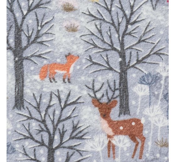 Sweat fabric "Winter Wood"