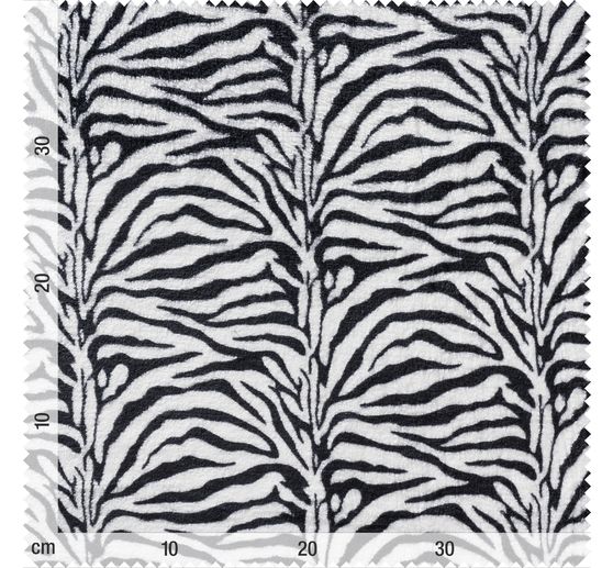 Tissu polaire au mètre « Peau de zèbre »