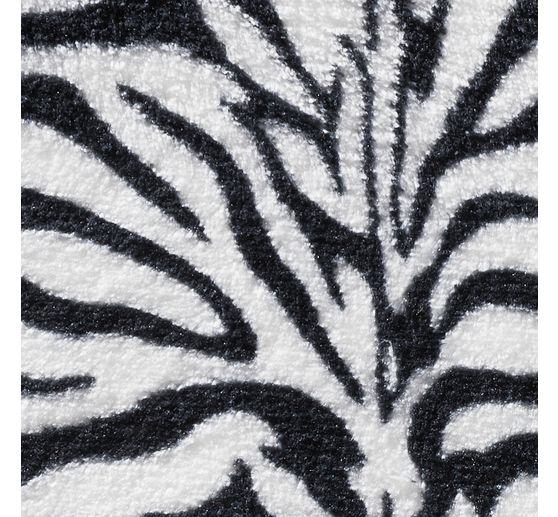 Tissu polaire au mètre « Peau de zèbre »