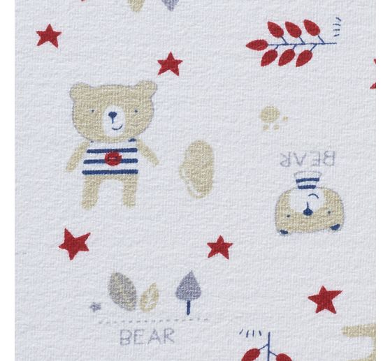 Tissu jersey au mètre « Ourson préféré »