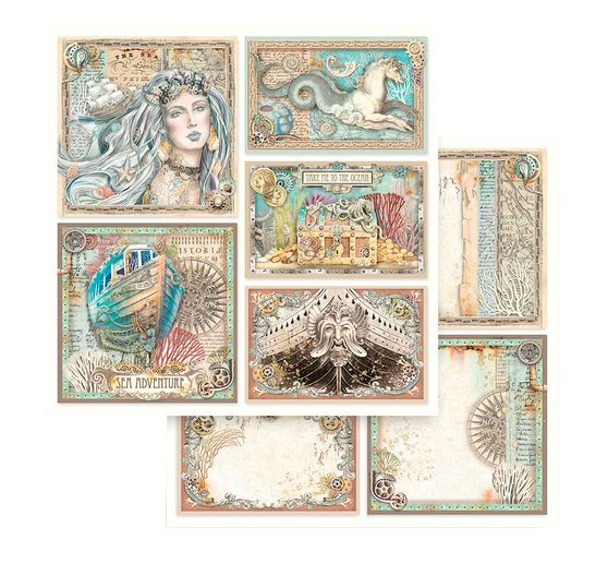 Bloc de papier scrapbooking « Songs of the Sea »