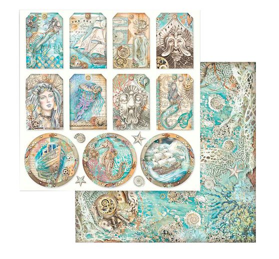 Bloc de papier scrapbooking « Songs of the Sea »