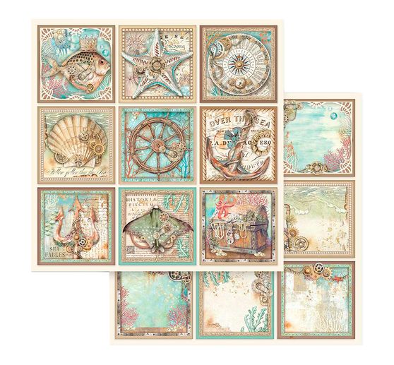 Bloc de papier scrapbooking « Songs of the Sea »
