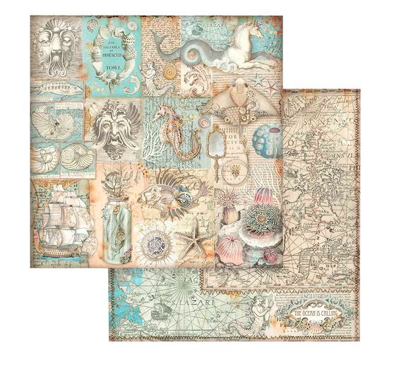 Bloc de papier scrapbooking « Songs of the Sea »