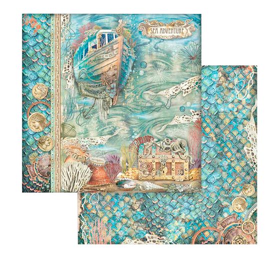 Bloc de papier scrapbooking « Songs of the Sea »