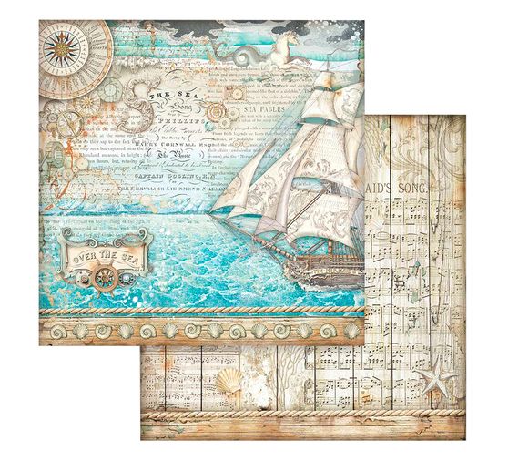 Bloc de papier scrapbooking « Songs of the Sea »