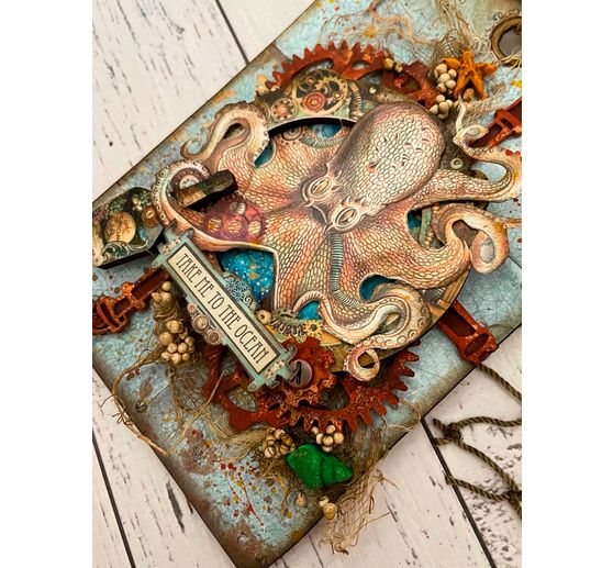 Bloc de papier scrapbooking « Songs of the Sea - Backgrounds »