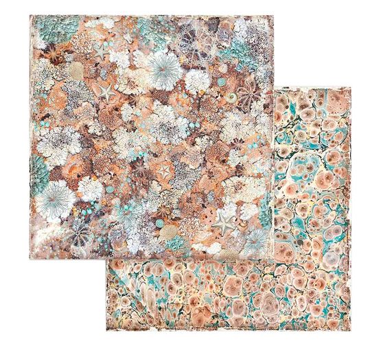 Bloc de papier scrapbooking « Songs of the Sea - Backgrounds »