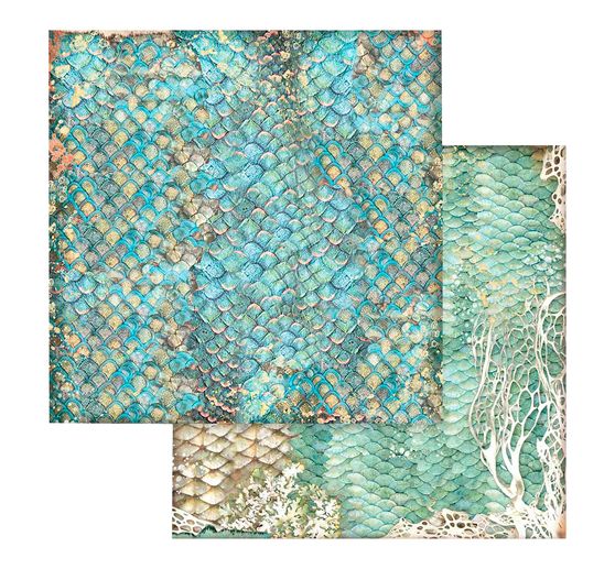 Bloc de papier scrapbooking « Songs of the Sea - Backgrounds »