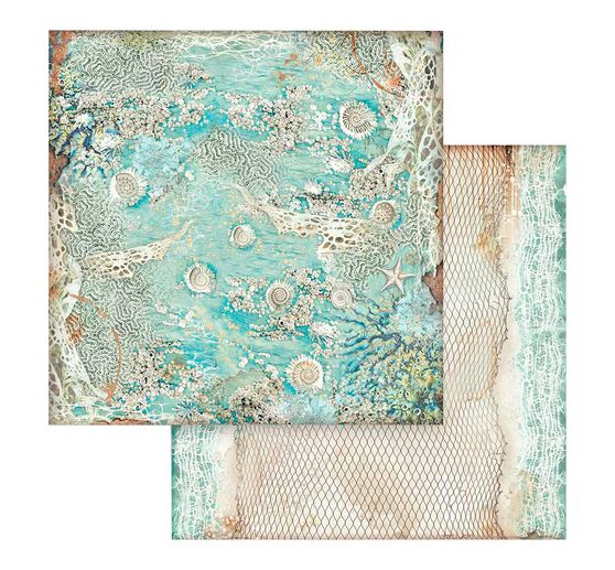 Bloc de papier scrapbooking « Songs of the Sea - Backgrounds »