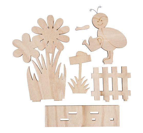 VBS Wooden building kit "Spring on the garden fence"
