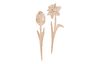 Piques déco fleurs VBS « Tulipe et Narcisse »