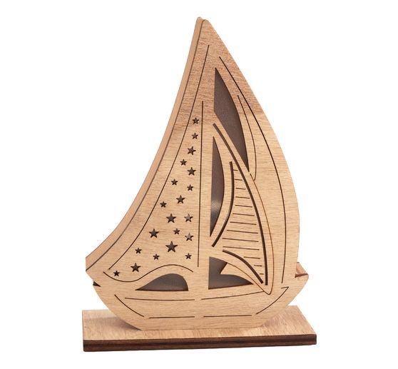 Voilier en bois avec LED VBS