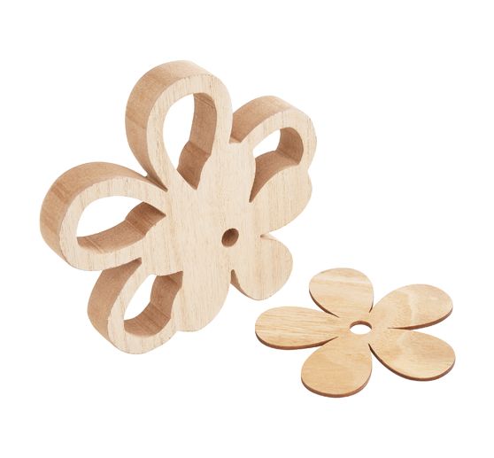Fleur en bois VBS « Duo »
