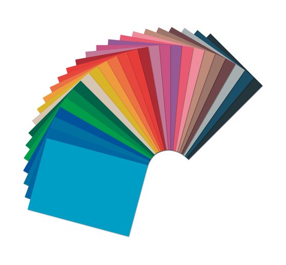 Assortiment de papier et papier cartonné de couleur
