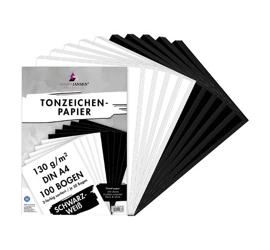 Assortiment de papier teinté « noir et blanc »