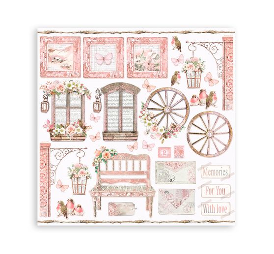 Bloc de papier scrapbooking « Roseland »
