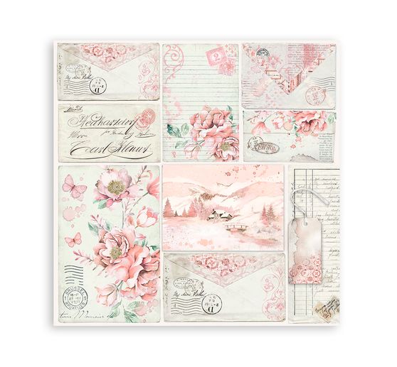 Bloc de papier scrapbooking « Roseland »
