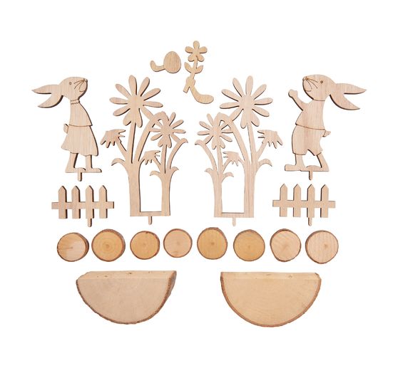 Décorations à emboîter VBS « Lapins de Pâques véloces »