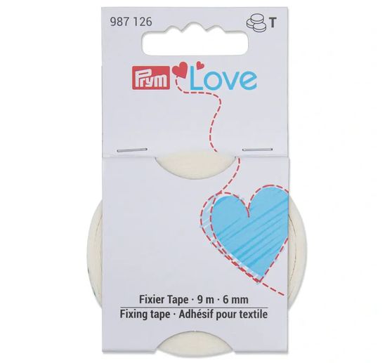 Ruban adhésif pour textile Prym Love, 6 mm, lavable