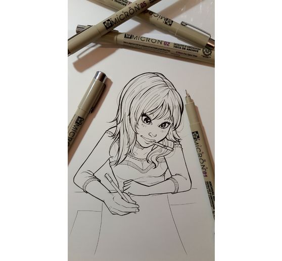 Sakura Pigma Micron "Collection Manga", set de 6