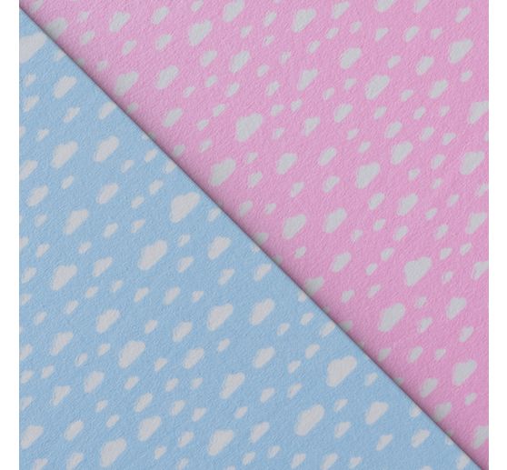 Tissu jersey au mètre « Nuages »