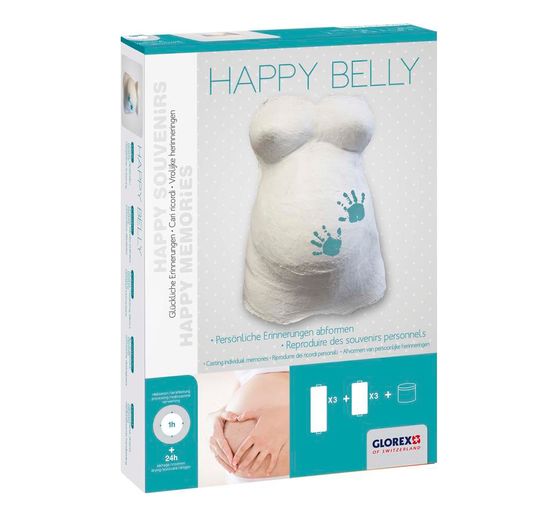 Kit de moulage en plâtre de ventre de femme enceinte « Happy Belly »