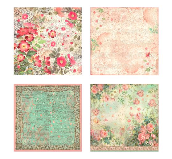 Assortiment de tissus « Rose Parfum »