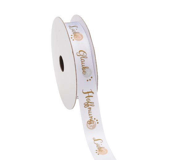 Satin ribbon "Faith Hope Love"