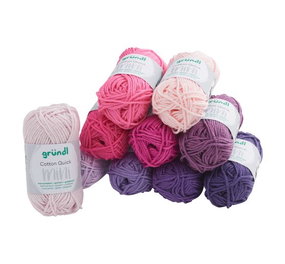 Fils Gründl Coton Quick minis « Shades of Pink and Violet »