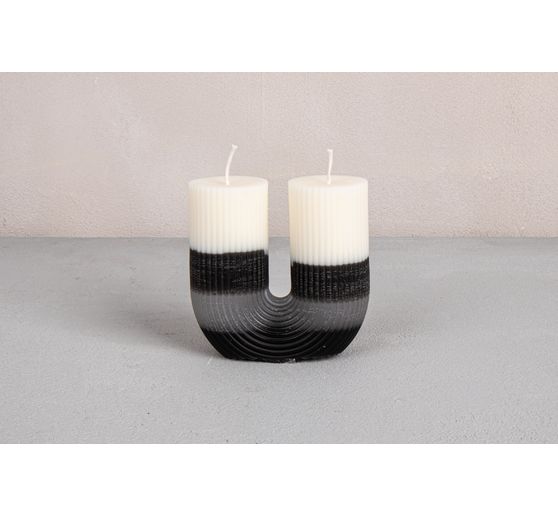 Silicone casting mould "Candle U-shape fluted"